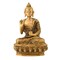 Buddha Statue 8 Inch Brass Buddha Idol Sculpture for Home Living Room Zen Decor - Perfect Gift for Spiritual Meditation Shrine